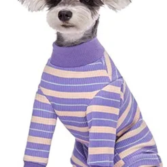 Dog Striped Recovery Suit, Puppy After Surgery Onesie for Female Male Dogs, Dogs - Picture 10 of 11